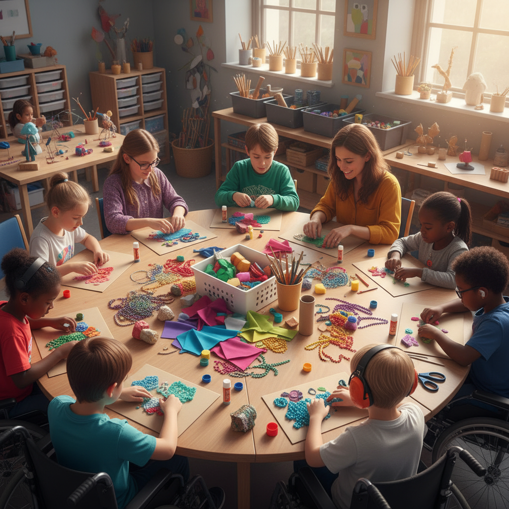 Mixed media art workshop